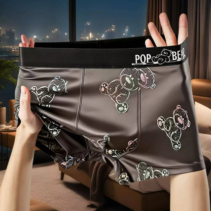 QS Ice Silk Printed Sport Boxer Briefs