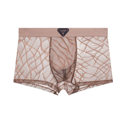QS Mesh Breathable Sexy Boxer Briefs