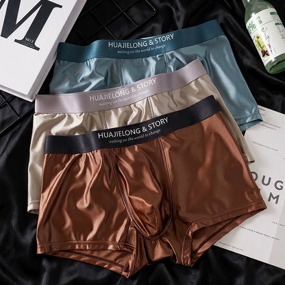 QS Luxury Satin Cooling Boxer Briefs