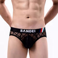 QS Sexy Sheer Cross Mesh Sports Briefs