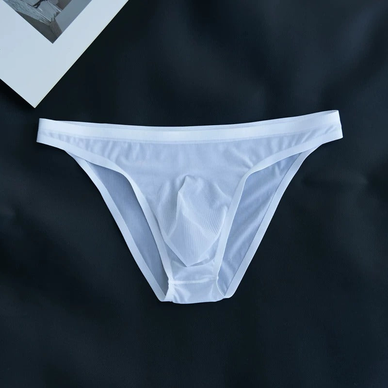QS One-piece Ice Silk Sexy Briefs