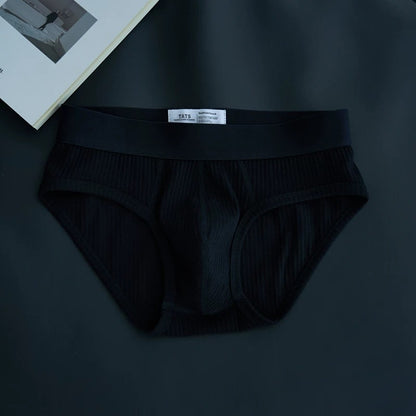 QS Ribbed Cotton Breathable Sexy Briefs