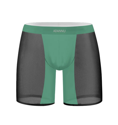 QS Ultra-thin Transparent Sexy Sport Boxer Briefs