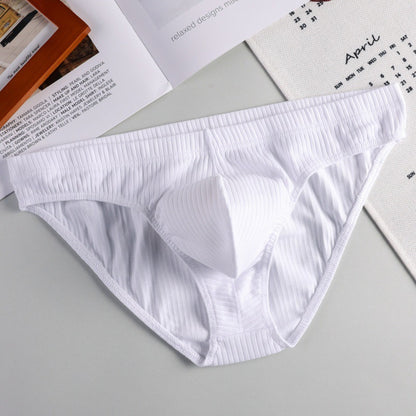 QS Ribbed Breathable Sexy Elastic Briefs