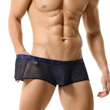 QS Mesh Shiny Breathable Boxer Briefs