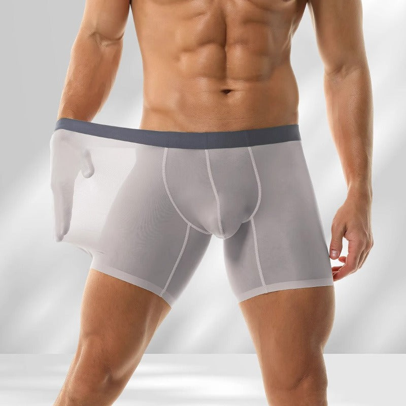 QS Ultra-thin Ice Silk Breathable Sexy Boxer Briefs