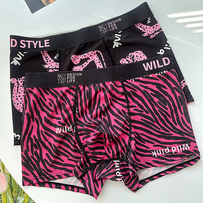 QS Pink Leopard Print Comfort Boxer Briefs