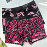QS Pink Leopard Print Comfort Boxer Briefs