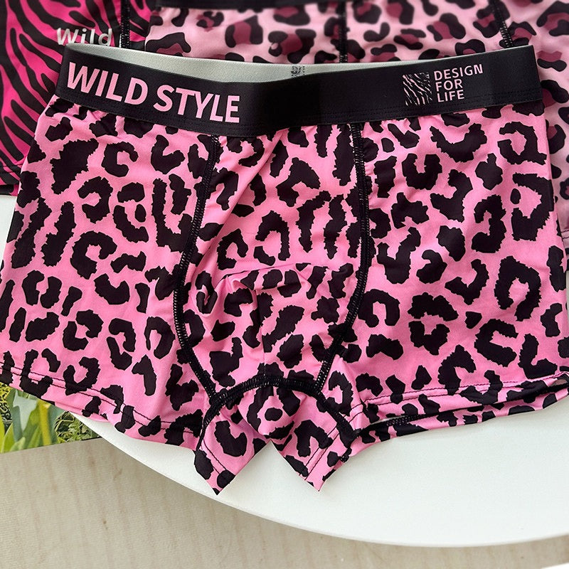 QS Pink Leopard Print Comfort Boxer Briefs