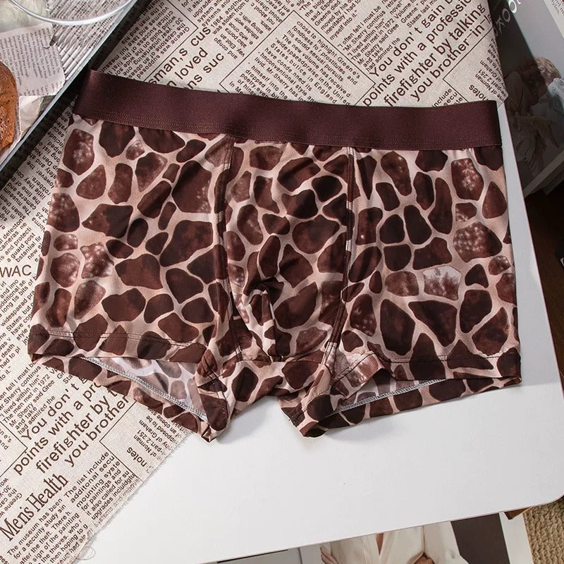 QS Animal Print Pure Cotton Breathable Boxer Briefs