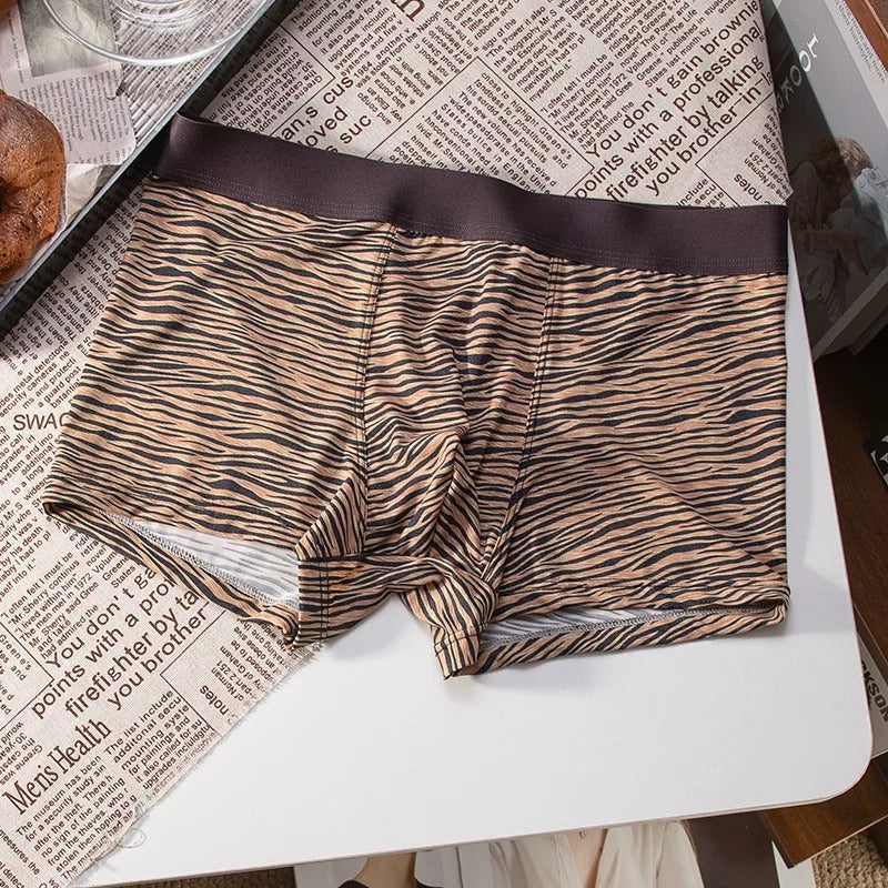 QS Animal Print Pure Cotton Breathable Boxer Briefs