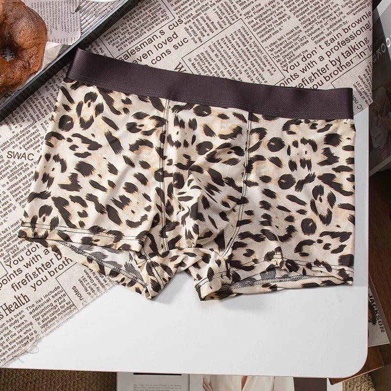 QS Animal Print Pure Cotton Breathable Boxer Briefs