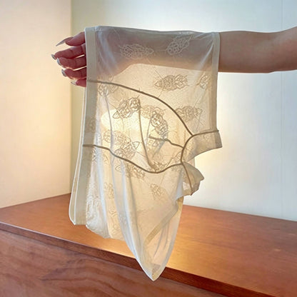 QS Sheer Mesh Sexy Lace Boxer Briefs