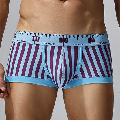 QS Ultra-thin Stretch Striped Sexy Boxer Shorts