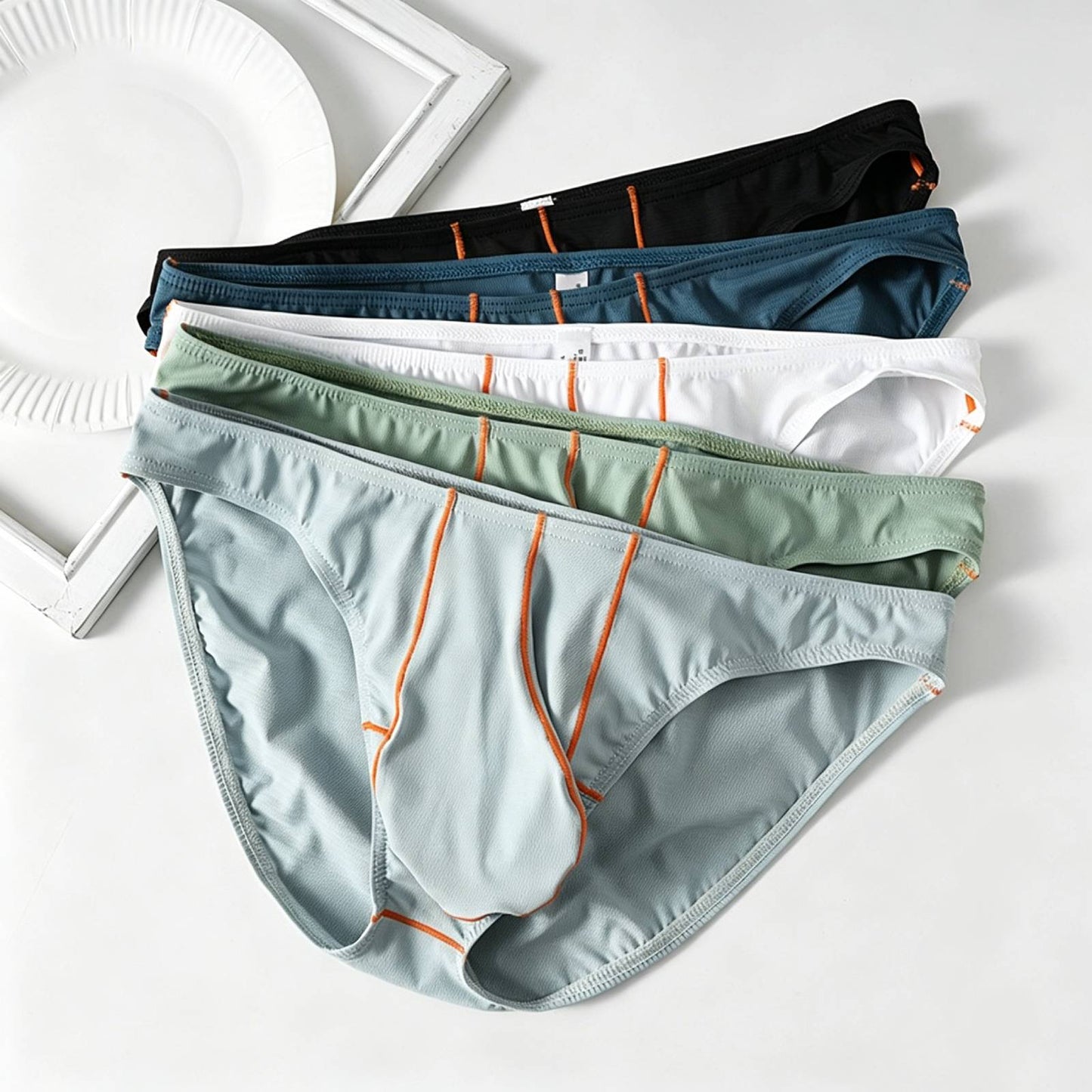 QS Color Blocking Breathable Sport Briefs