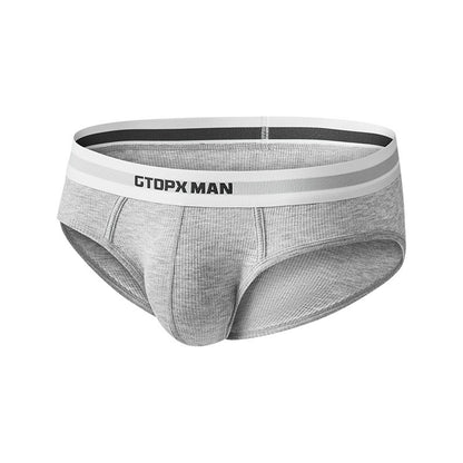 QS Ribbed Large Pouch Sports Breathable Briefs