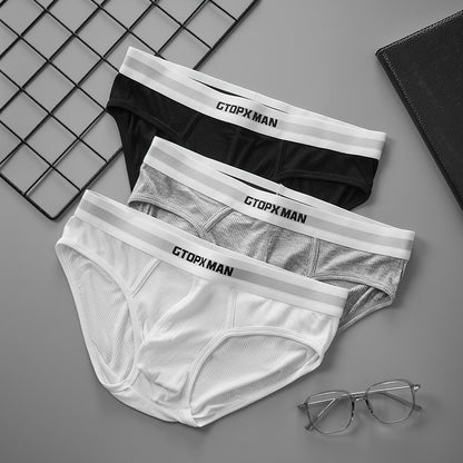 QS Ribbed Large Pouch Sports Breathable Briefs