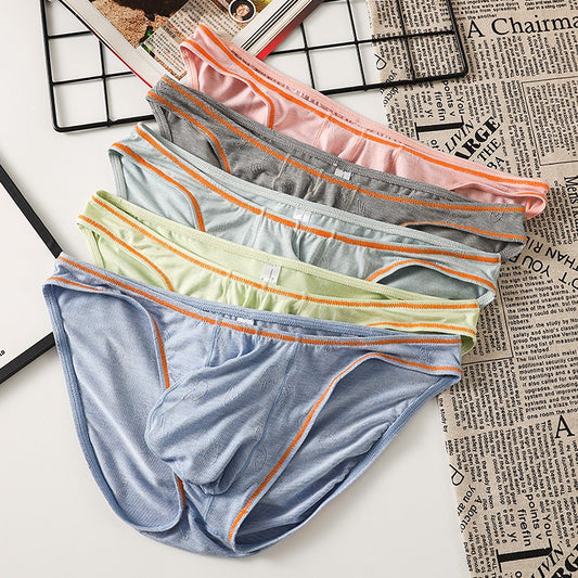 QS Contrasting Trim Breathable Cotton Briefs
