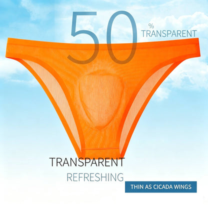 QS Semi-transparent Ice Silk Breathable Briefs