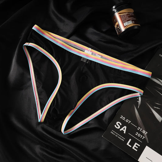 QS Rainbow Edge See-through Sexy Briefs