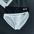 QS Metal Chain High-slit Breathable Briefs