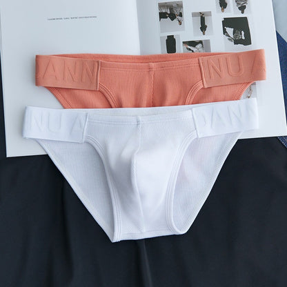 QS Sexy Ribbed Cotton Breathable Briefs