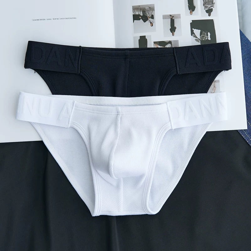 QS Sexy Ribbed Cotton Breathable Briefs