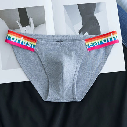 QS Pure Cotton Rainbow Belt Sexy Briefs