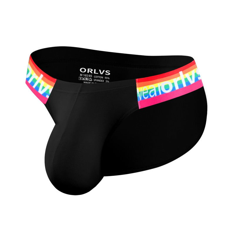 QS Pure Cotton Rainbow Belt Sexy Briefs