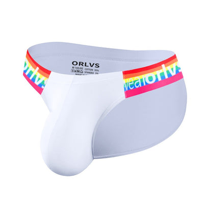 QS Pure Cotton Rainbow Belt Sexy Briefs