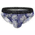 QS Sexy Printed Mesh Breathable Briefs