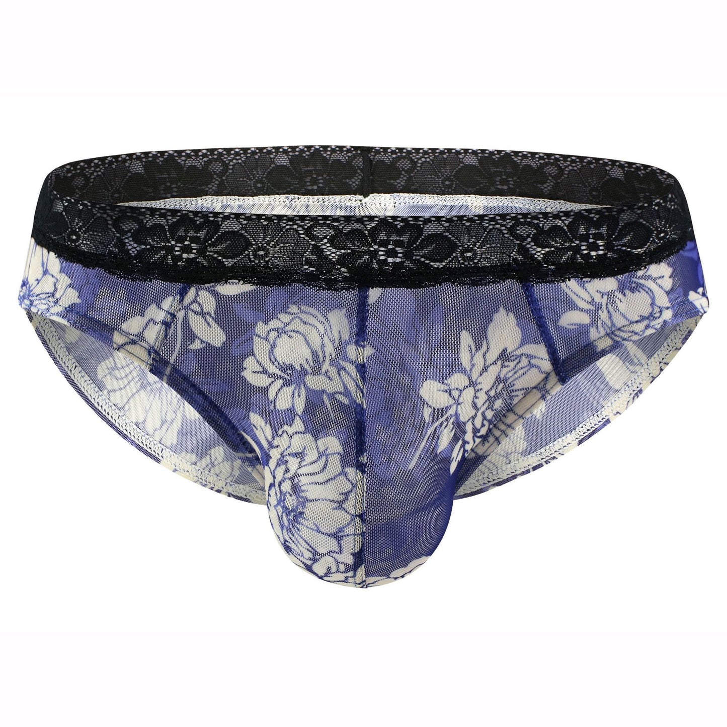 QS Sexy Printed Mesh Breathable Briefs