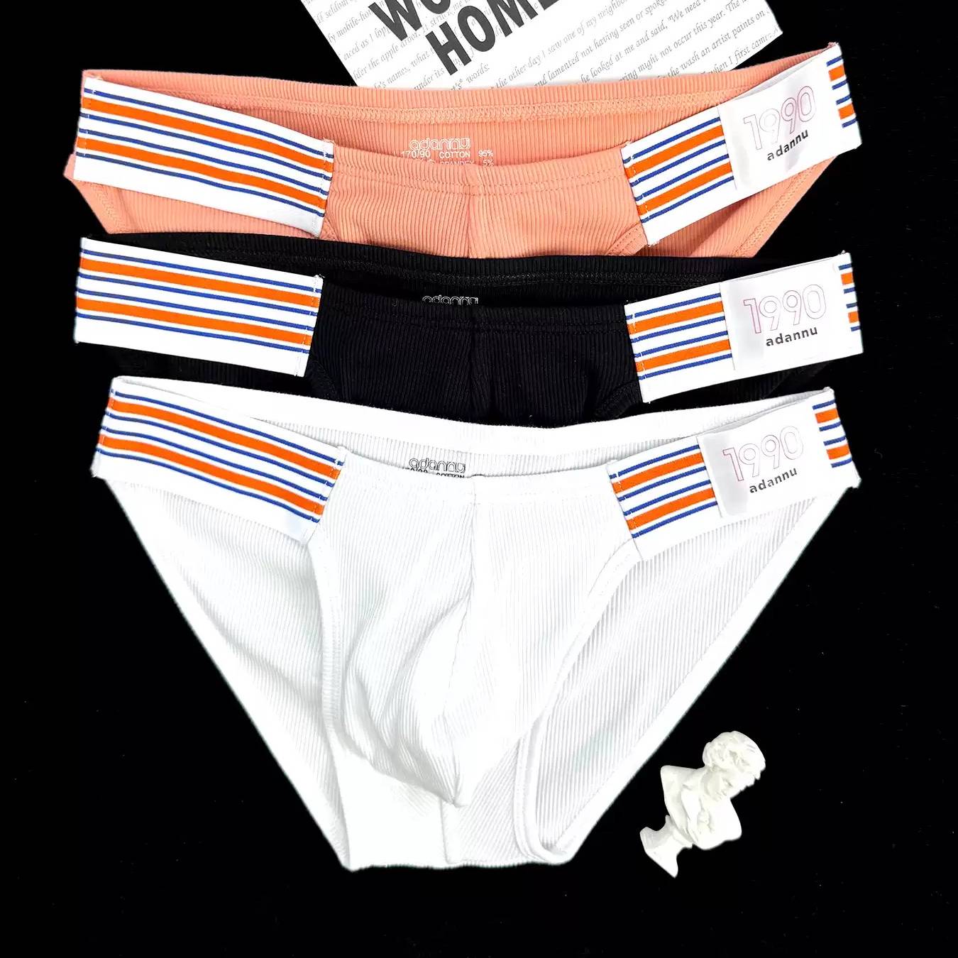 QS Pure Cotton Ribbed Sports Briefs