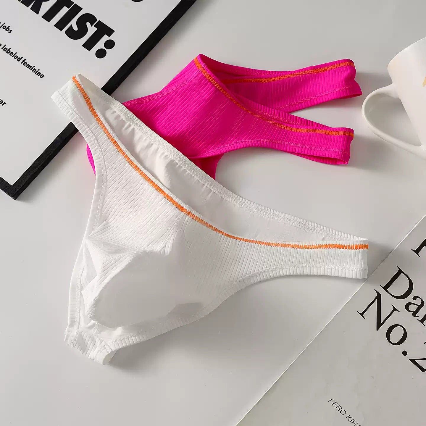 QS Pure Cotton Large Pouch Breathable Thong
