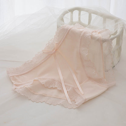 QS Semi-transparent Lace Trim Panties