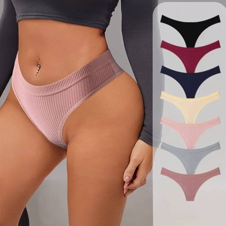 QS Sexy Ribbed Thong