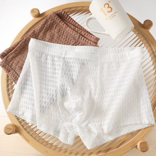QS Diamond Mesh Breathable Boxer Briefs