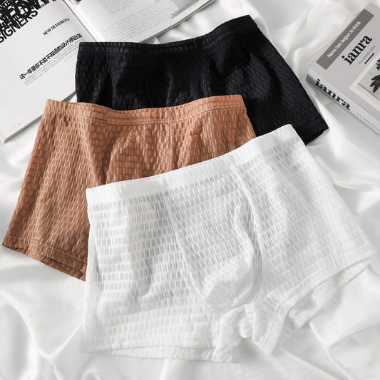 QS Diamond Mesh Breathable Boxer Briefs