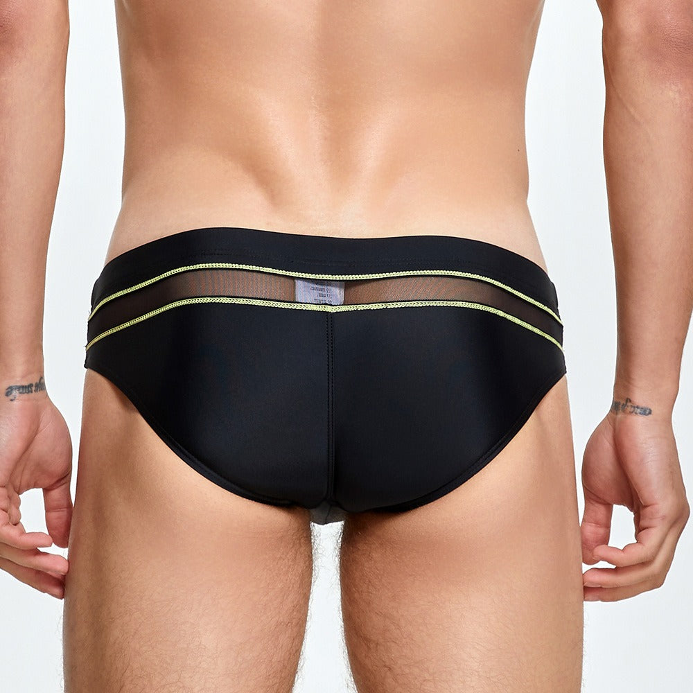 QS Sexy Cutout Transparent Beach Briefs