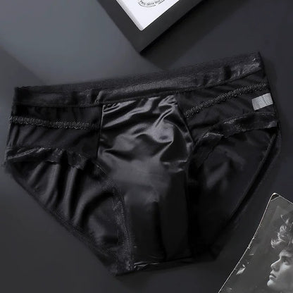 QS Sexy Lace Breathable High-elasticity Briefs