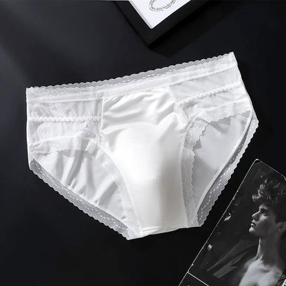 QS Sexy Lace Breathable High-elasticity Briefs