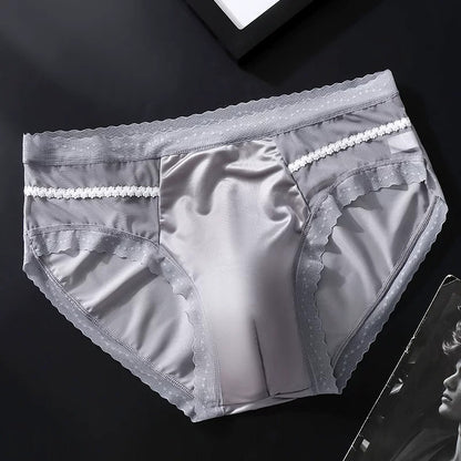 QS Sexy Lace Breathable High-elasticity Briefs
