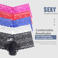 QS Sexy Transparent Lace Briefs