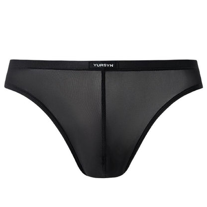 Minimal Solid One-Piece Ice-Silk Low-Rise Slim Briefs