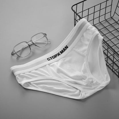Simple ribbed cotton briefs