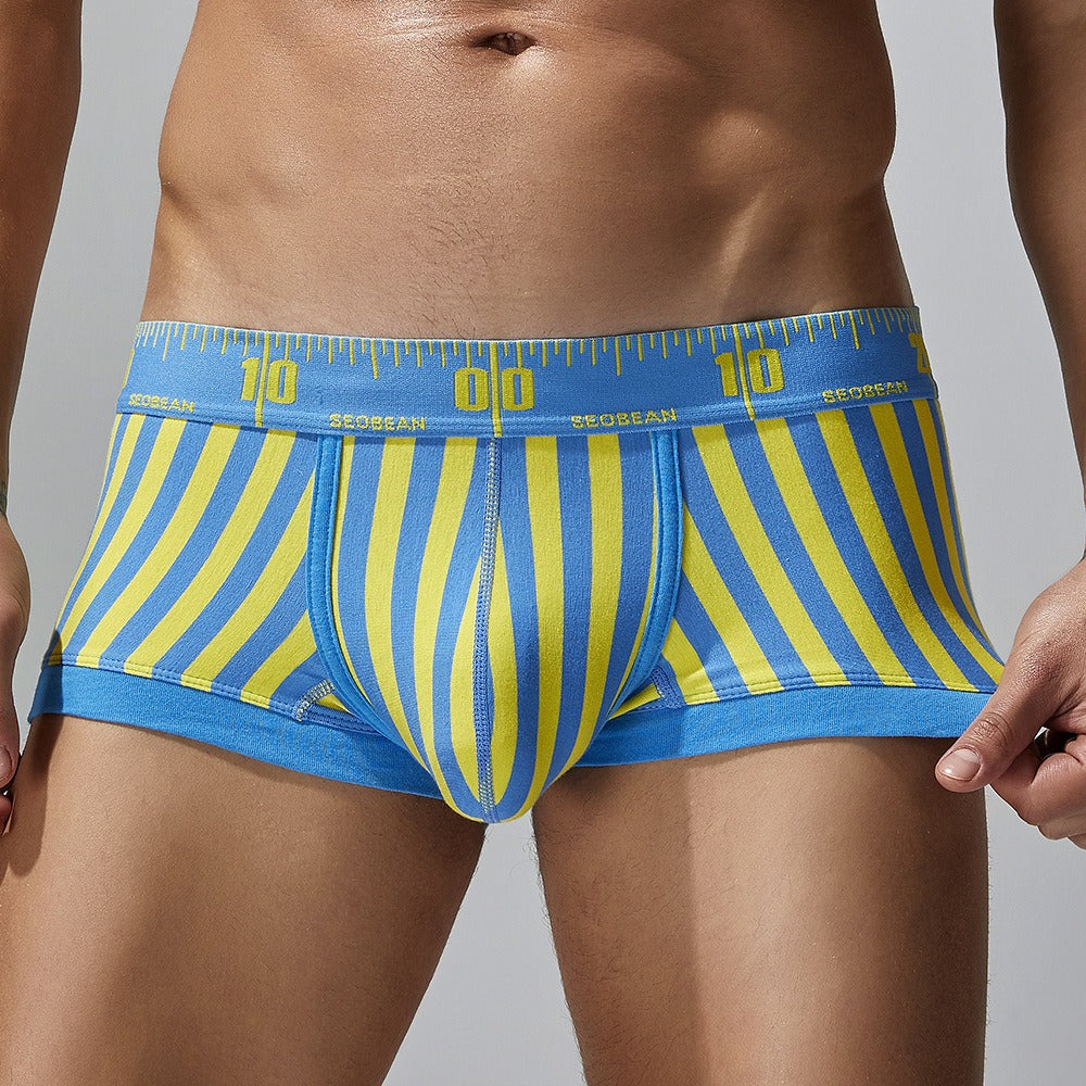 QS Ultra-thin Stretch Striped Sexy Boxer Shorts