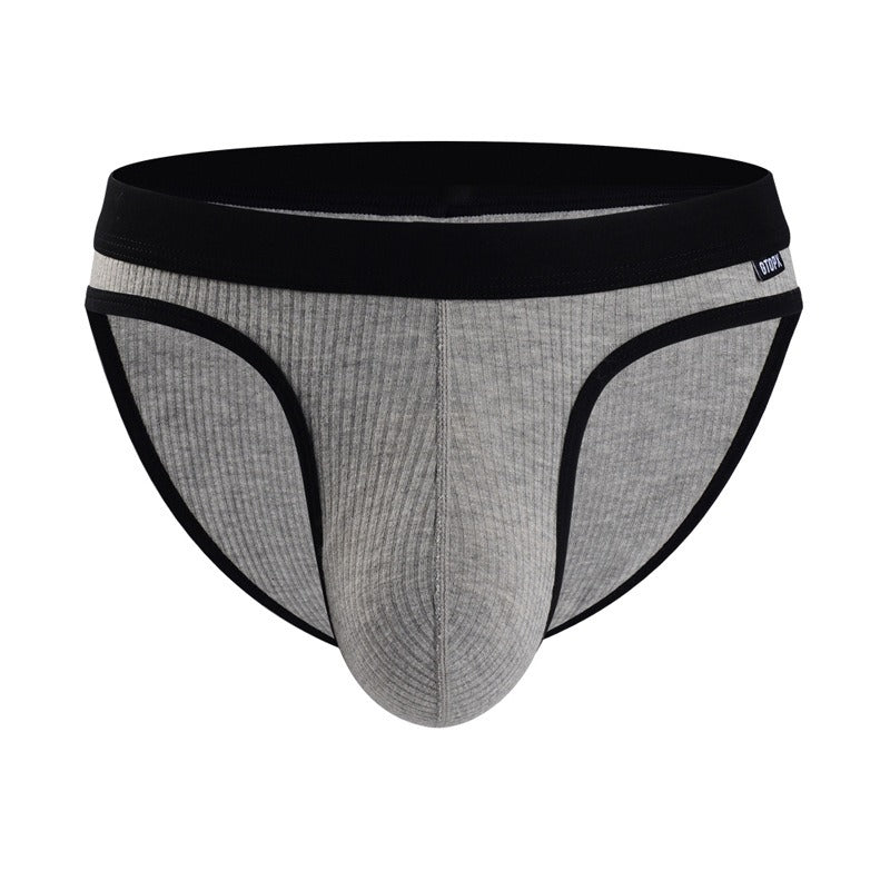 QS Ribbed Color Clashing Cotton Briefs