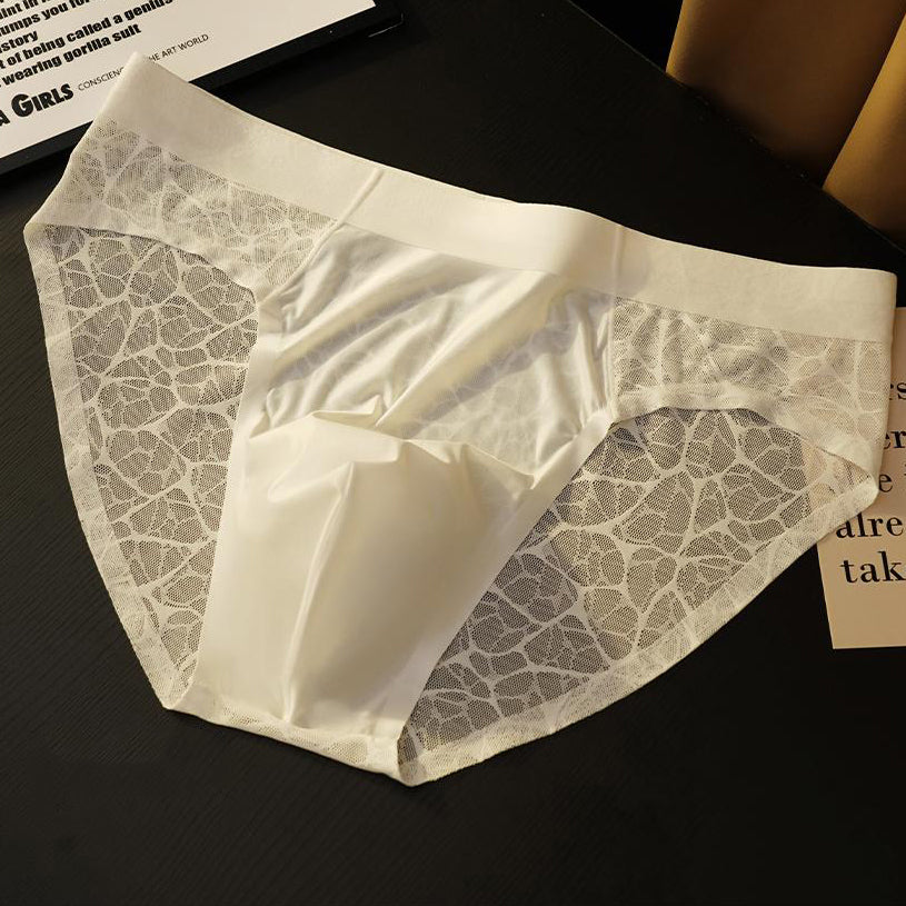 Spiderweb satin pouch briefs