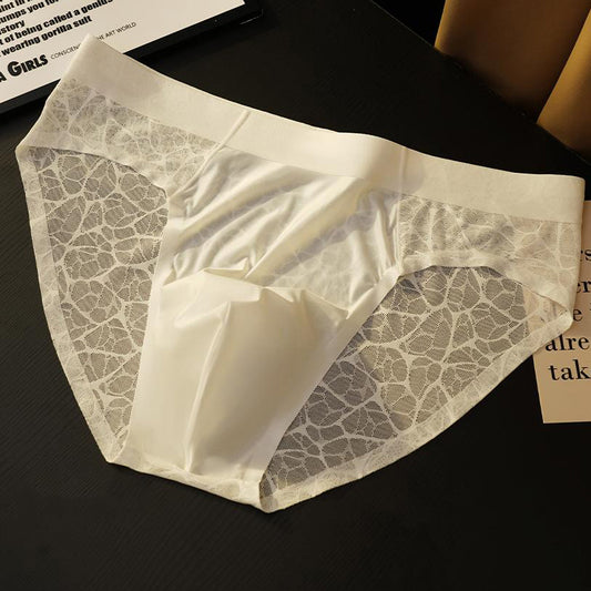 Spiderweb satin pouch briefs