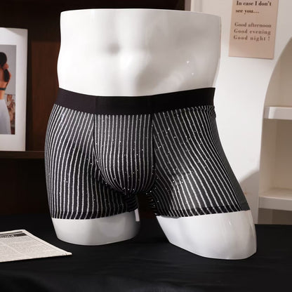 QS Sheer Breathable Printed Boxer Briefs